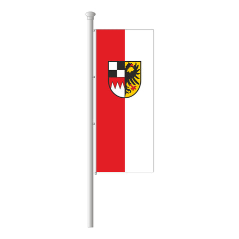 Mittelfranken Hissfahne im Hochformat