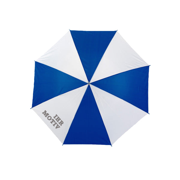 Blau-weißer Automatik Stockschirm
