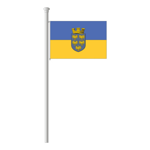 Niederösterreich mit Wappen Flagge Querformat