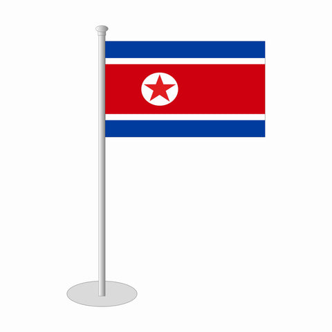 Nordkorea Tischfähnchen