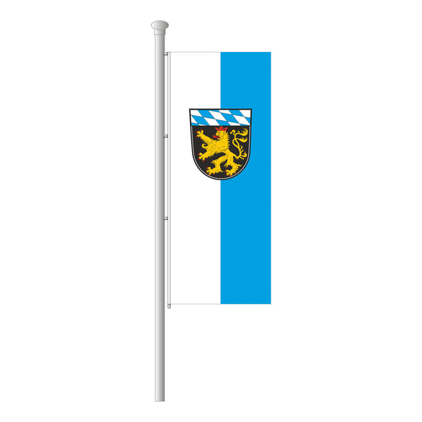 Oberbayern Hissfahne im Hochformat