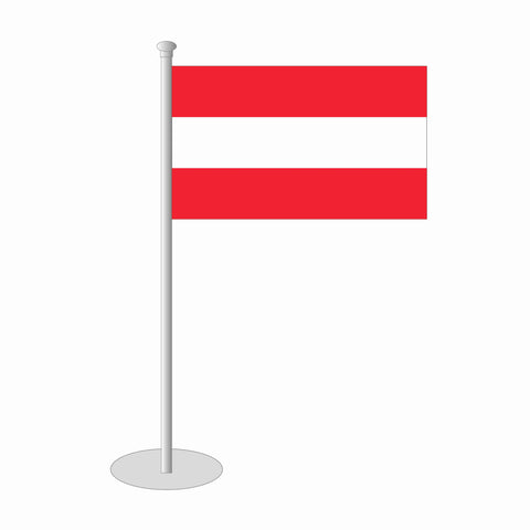 Österreich ohne Wappen Tischfähnchen