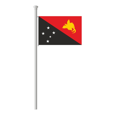 Papua-Neuguinea Flagge Querformat