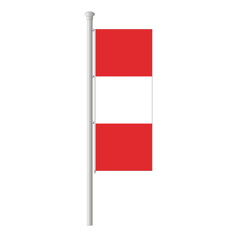 Peru ohne Wappen Hissfahne im Hochformat