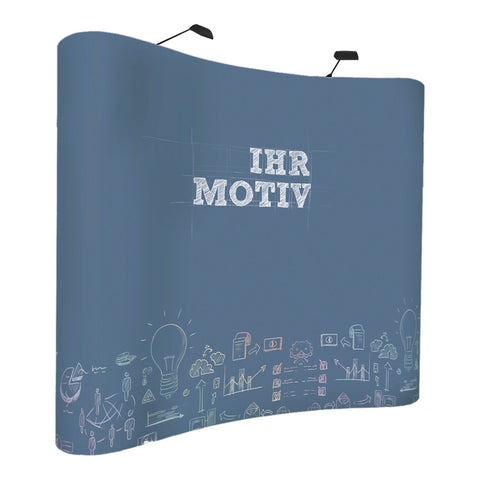 Pop-Up Textil gebogen