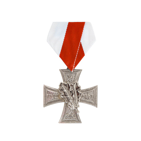 Ehrenkreuz Feuerwehr Eichenblätter silber
