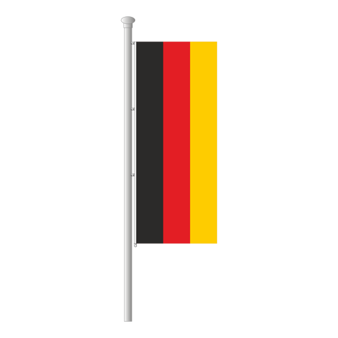 Saarland ohne Wappen Hissfahne im Hochformat