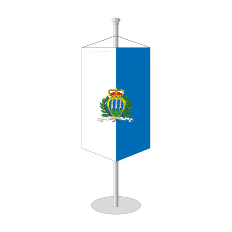 San Marino mit Wappen Tischbanner