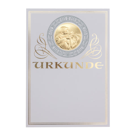 Urkunde Goldfolie Schützenmotiv