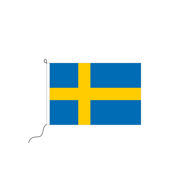 Länder S (S, Sch,St) - Fahne am Stab Schweden gedruckt klein Pack