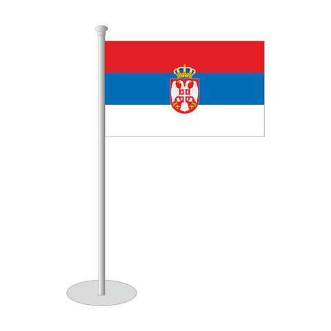 Serbien Tischfähnchen