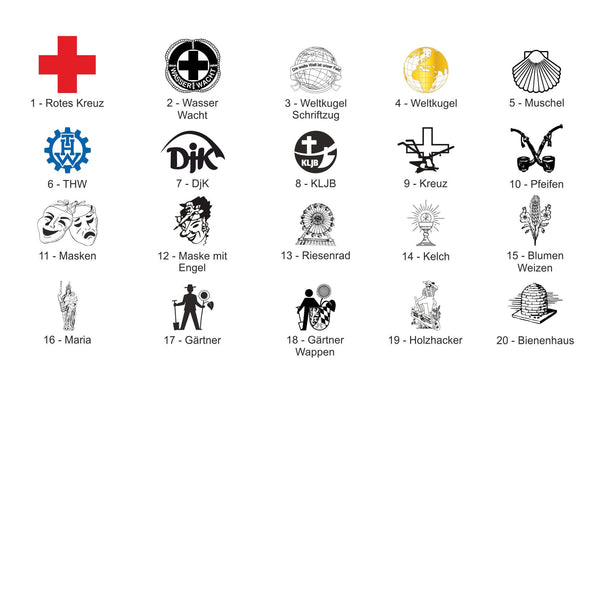 Diverse neutrale Vereins- und Verbandsmotive