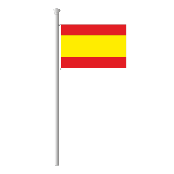 Spanien ohne Wappen Flagge Querformat