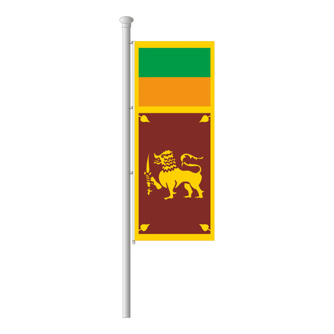 Sri Lanka Hissfahne im Hochformat