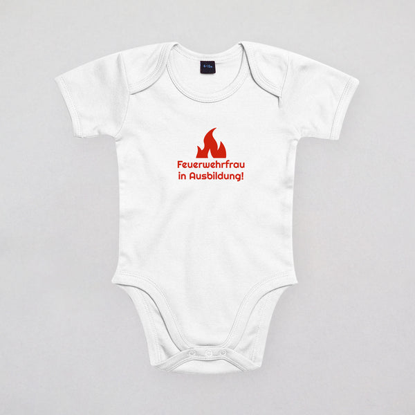Baby Strampler - Feuerwehrfrau in Ausbildung