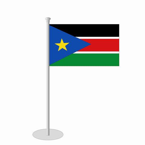 Südsudan Tischfähnchen