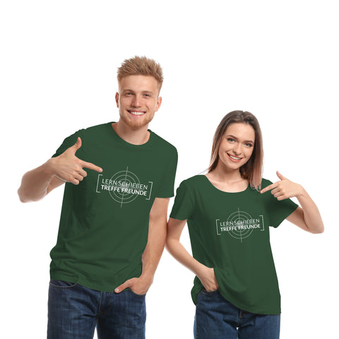 T-Shirt Herren - LERN SCHIEßEN TREFFE FREUNDE