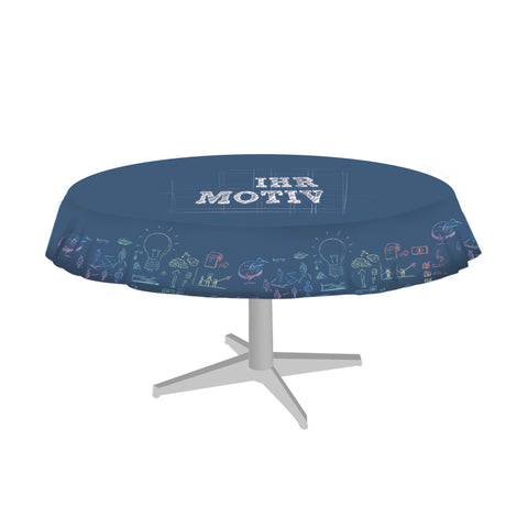 Tischdecke bedruckt oval