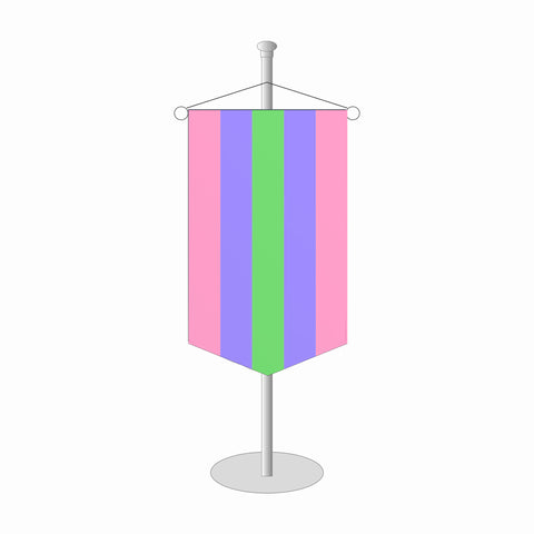 Trigender Tischbanner