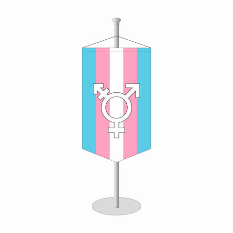 Transgender Tischbanner mit Symbol