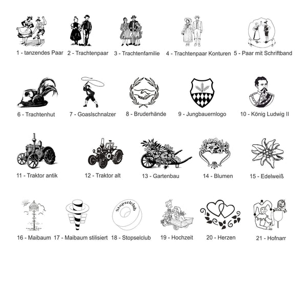 Motive für traditionelle und Trachtenvereine