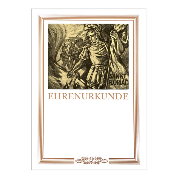 A4 Ehrenurkunde Retro mit Bildmotiv