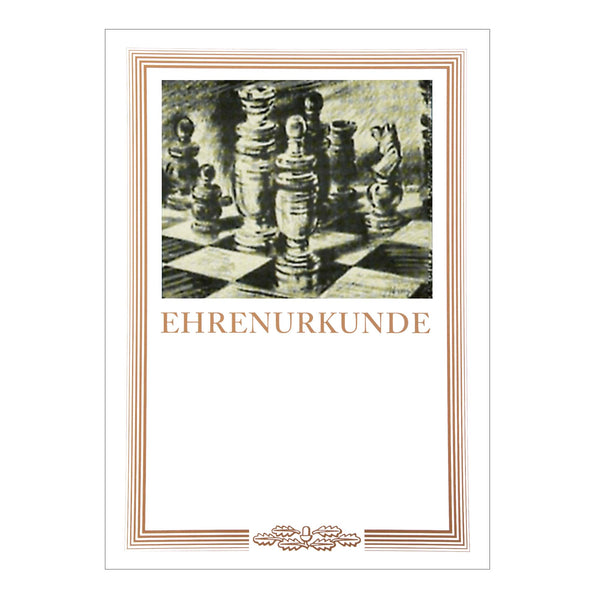 A4 Ehrenurkunde Retro mit Bildmotiv