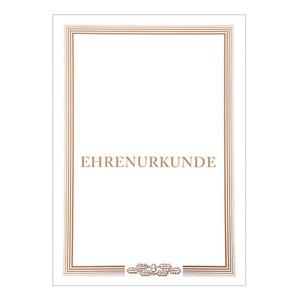A4 Ehrenurkunde Retro mit Bildmotiv