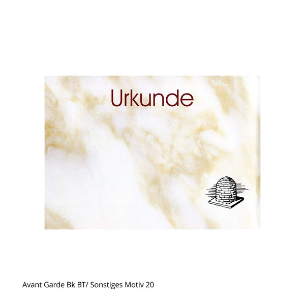 Urkunde für Imker mit Bienenkorb