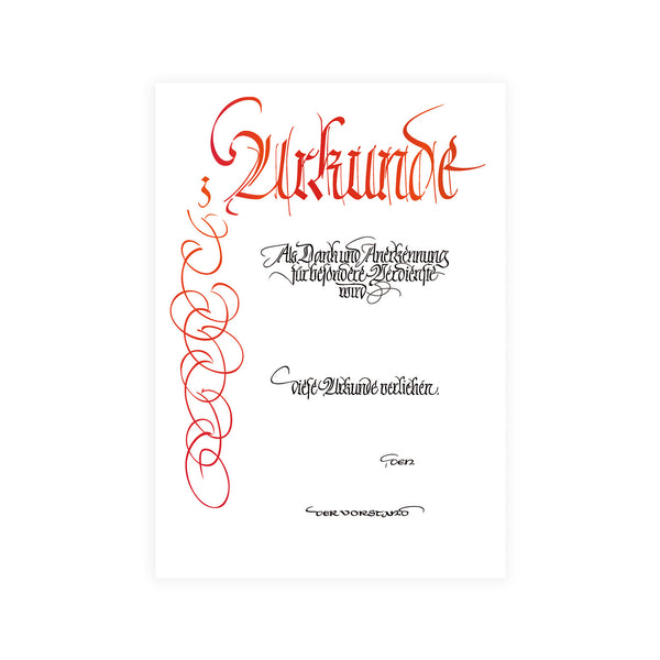 Urkunde mit Lagertext Nr. 39