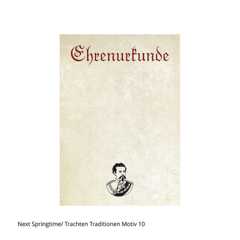 König Ludwig auf Ehrenurkunde