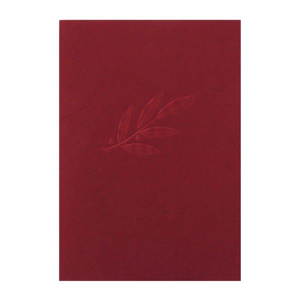 einfache Urkundenmappe in weinrot