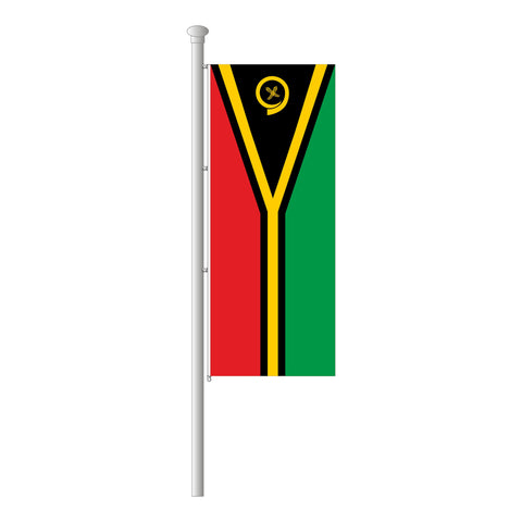 Vanuatu Hissfahne im Hochformat