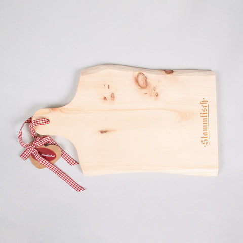 Schneidebrett Zirbe Stammtisch