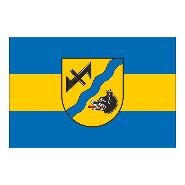 Die Gemeindeflagge von Wahrenholz