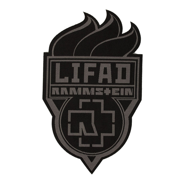 Aufnäher gewebt schwarz