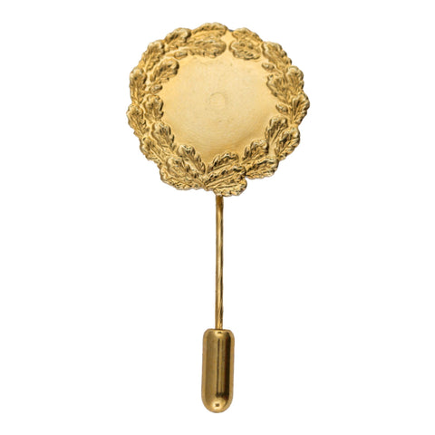 Eichenlaubkranz gold lange Nadel