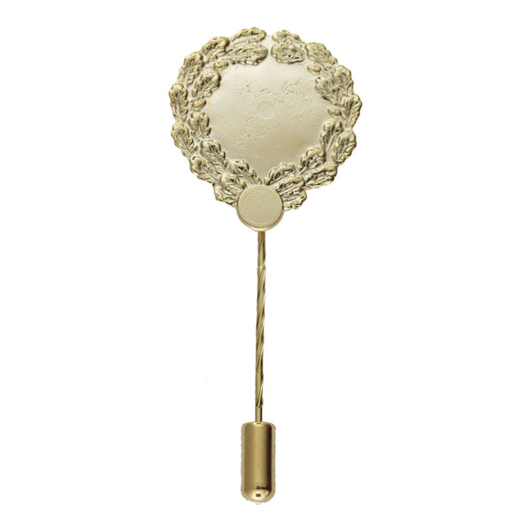 Eichenlaubkranz gold lange Nadel