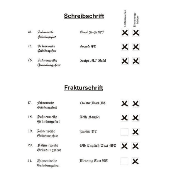 Schriften Fraktur