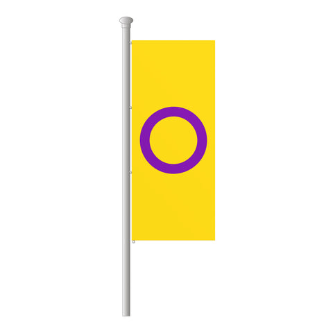 Intersexuell Hissfahne im Hochformat