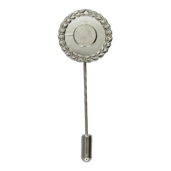 Lorbeerkranz silber mit langer Nadel