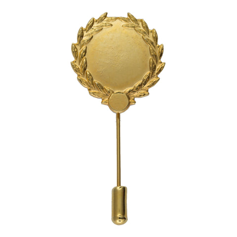 Lorbeerkranz gold mit langer Nadel