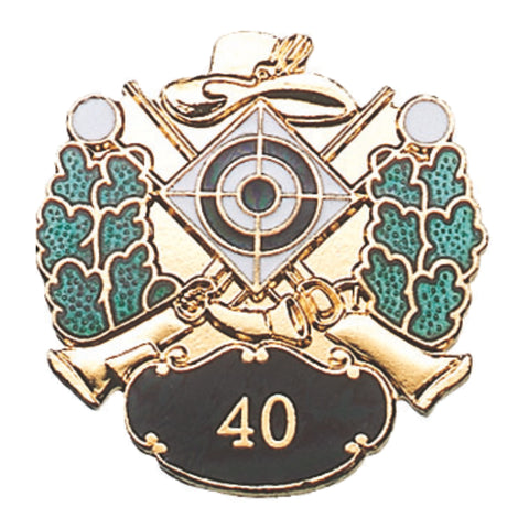 Abzeichen mit Zahl 40