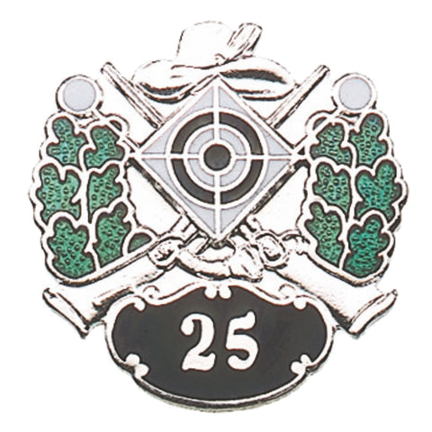 Abzeichen mit Zahl 25