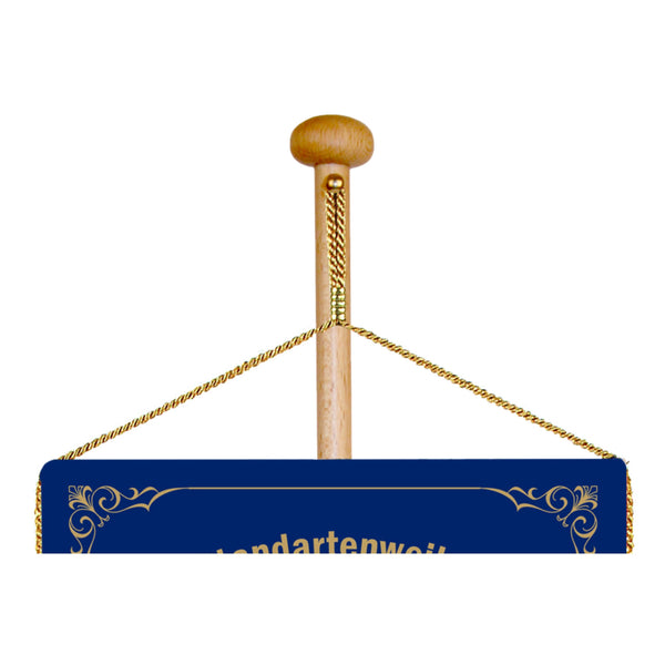 Tischständer Holz für Tischbanner Detail