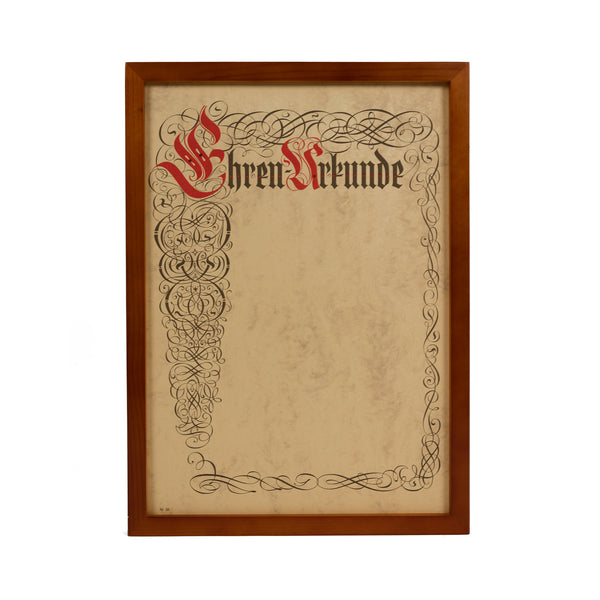 Urkundenrahmen Trend aus hellem Echtholz