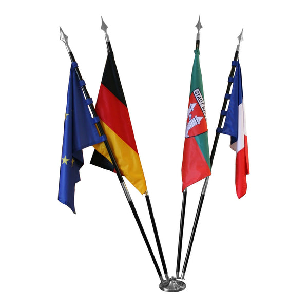 Fahnenständer klassisch 4‑fach – für Zimmerfahnen