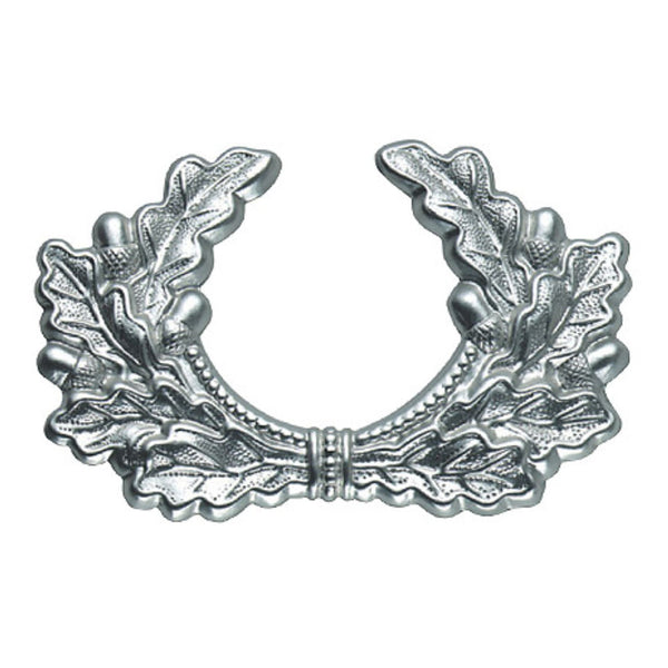 hohlgeprägeter Eichenlaubkranz in Farbe silber