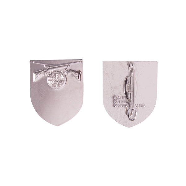 Schützenabzeichen Schild mit Gewehren und Scheibe