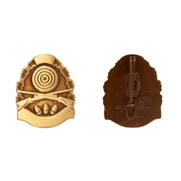 Schützenabzeichen Zielscheibe mit Eichenlaub